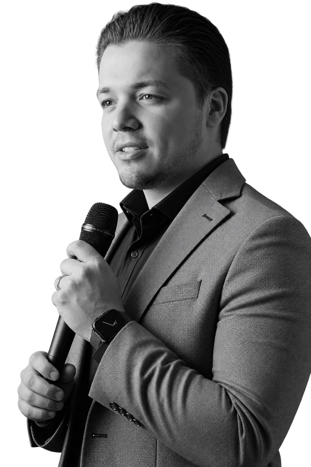 Prof. Dr. Caio Pavani durante uma apresentação